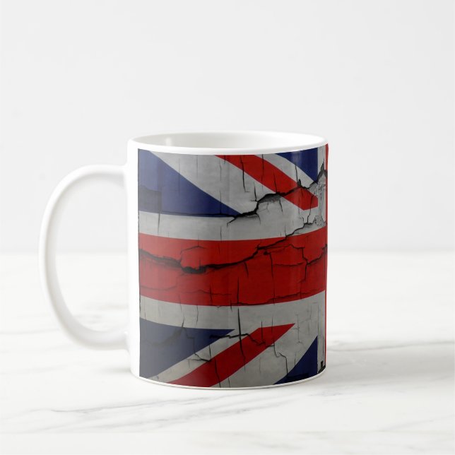 Union Jack criqué, tasse de café BRITANNIQUE de (Gauche)