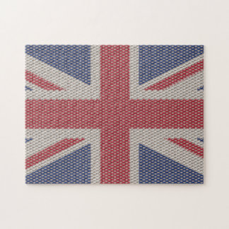 Union Jack Drapeau Motif de pêche Jigsaw Puzzle
