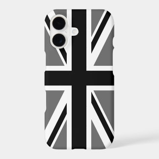 Union Jack gris noir et blanc