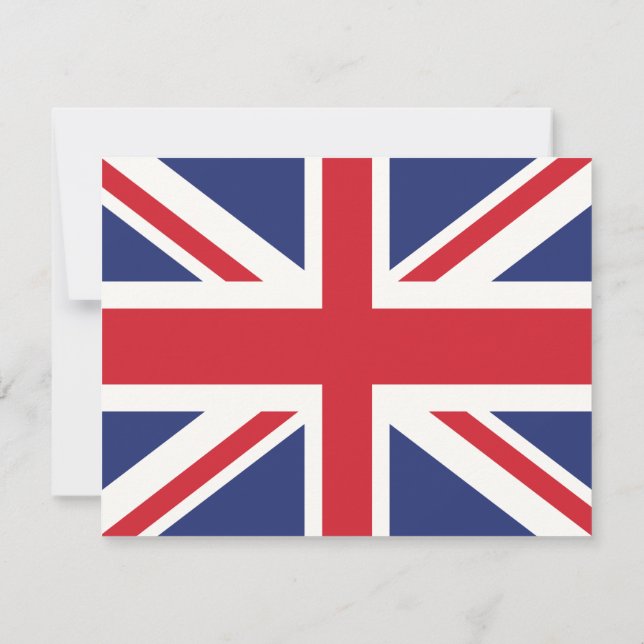 Union Jack Invitations de la Fête des mariées de t (Dos)