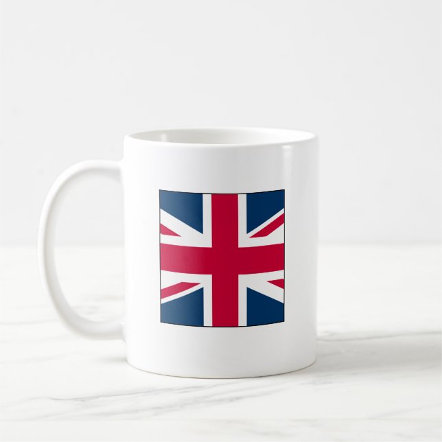 Union Jack Mug Small Square Design (Gauche)
