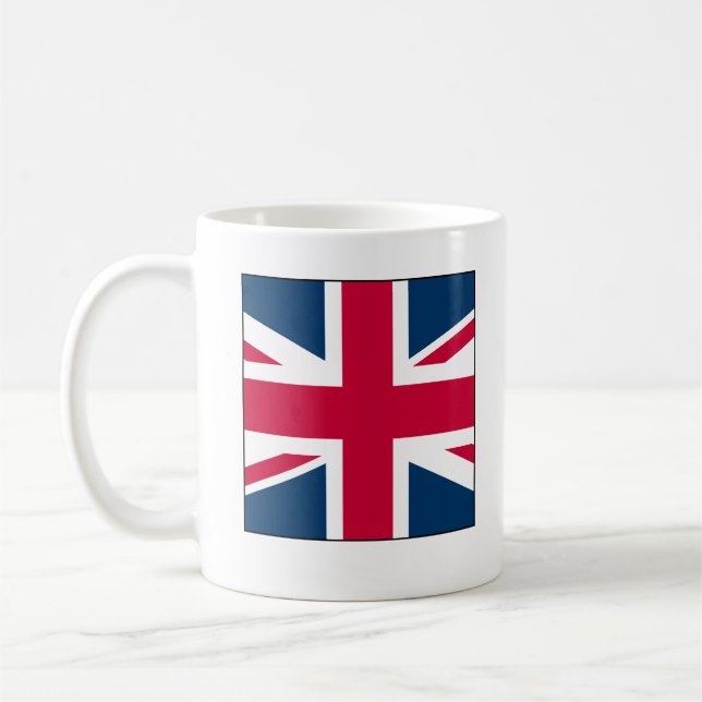 Union Jack Mug with Large Square Design  (Gauche)