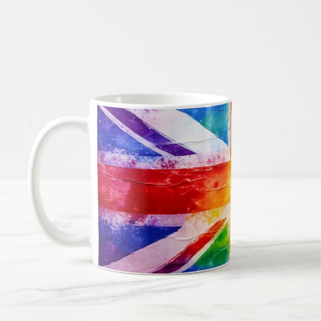 Union Jack Rainbow Mug (Gauche)