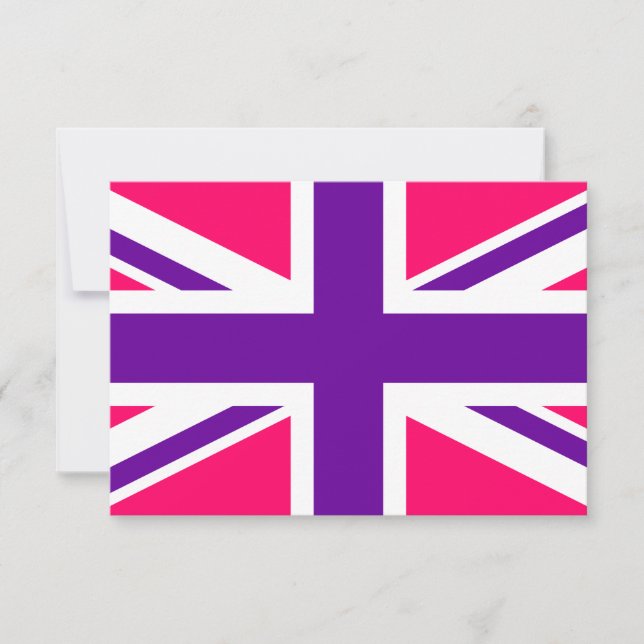 Union Jack rose et violet (Devant)
