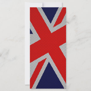 Union Jack sur l'impression en fibre de carbone
