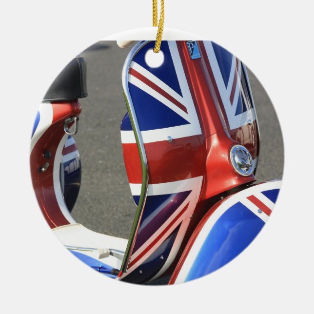 Union Jack sur un ornement de scooteur (Devant)