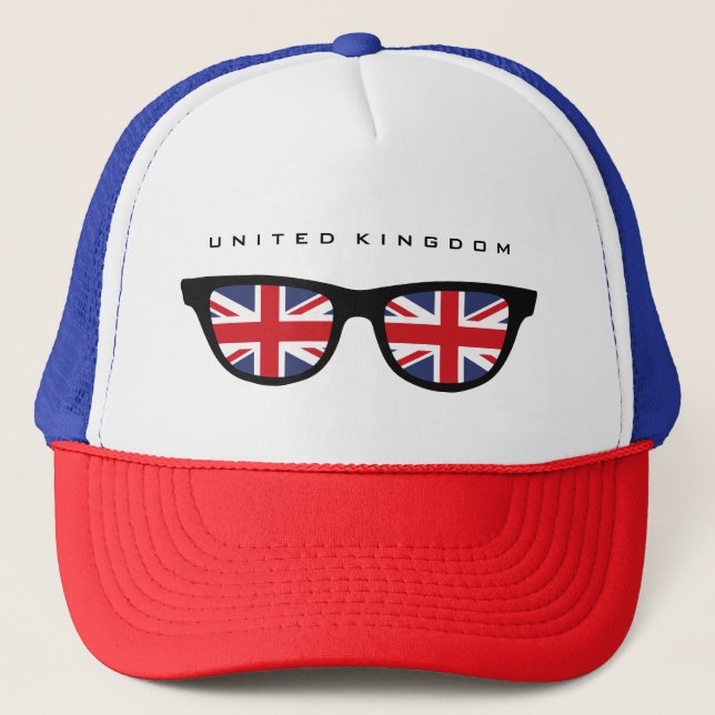 Union Jack UK Shades casquette personnalisé (Devant)