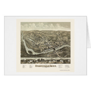 Unionville, carte panoramique de CT - 1878