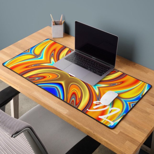 Unique Abstrait en marbre coloré Liquide Mousepad (Créateur téléchargé)