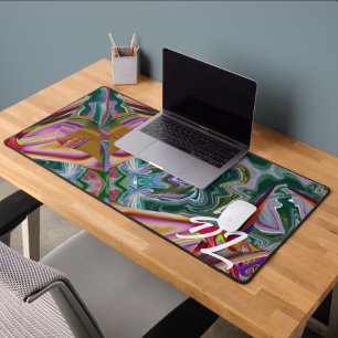 Unique Abstrait en marbre coloré Liquide Mousepad