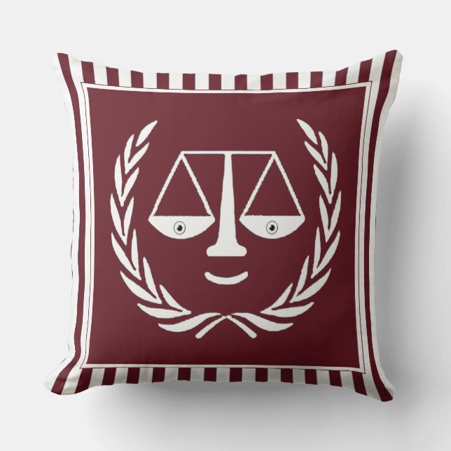 Unique avocat décor à lancer oreiller (Recto)