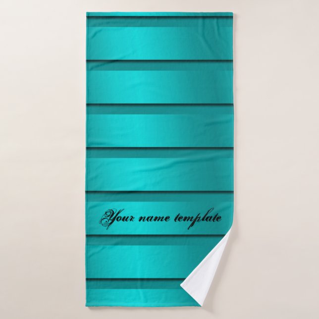 unique, beau, coloré, motif peint un gre (Serviette de bain)