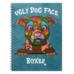 Unique Boxer laide Carnet visage chien