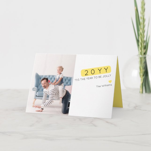 Unique Drôle Nouvel An Souhaite Carte photo (Devant)