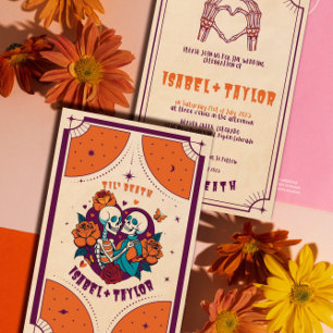 Unique Funky Gothic Tarot Card Faire-part de maria