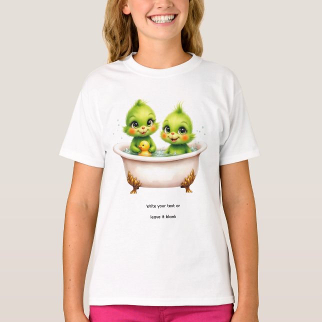 Unique Grinch T-Shirt with baby Grinches  (Devant)