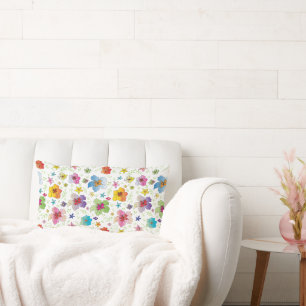 Unique Motif Fleur Moderne élégant Lumbar Coussin