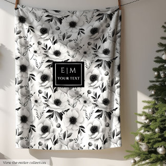 Unique nom personnalisé couverture florale dans le