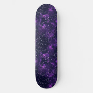 Unique Purple Astrologie Design Skateboard