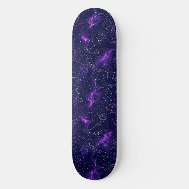 Unique Purple Astrologie Design Skateboard (Recto)
