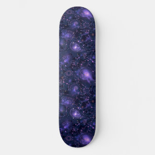 Unique Purple Astrologie Design Skateboard