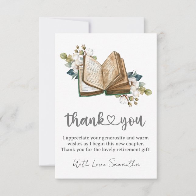 Unique Thank You Card For Retirement Gifts (Devant)