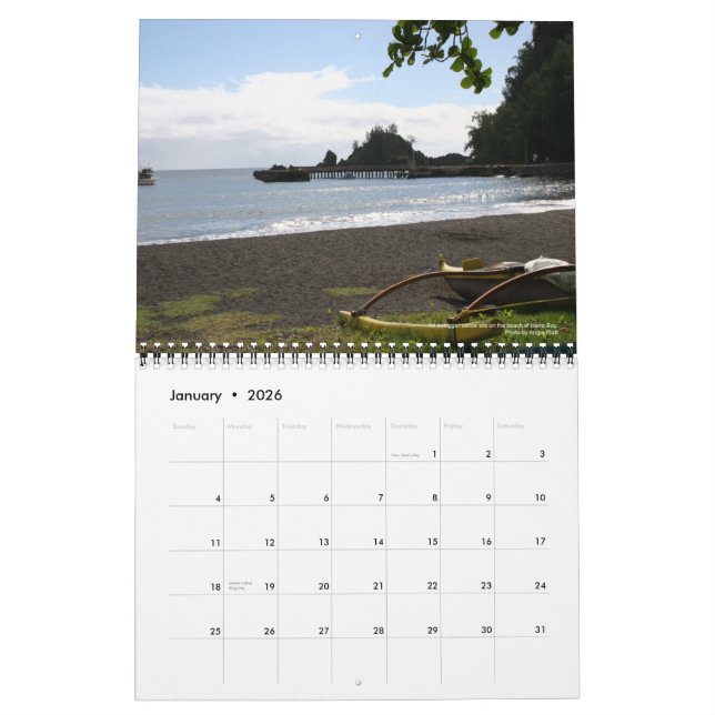 Uniquement calendrier de Maui (Jan 2026)