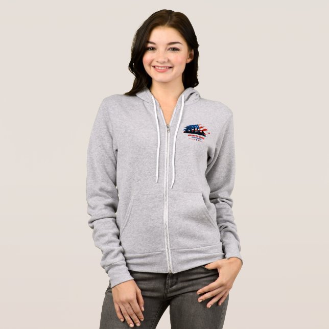 Unis vers le stand | Sweat - shirt à capuche à fer (Devant entier)