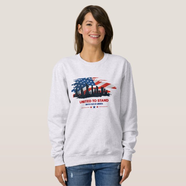 Unis vers le stand | Sweatshirt des femmes (Devant entier)