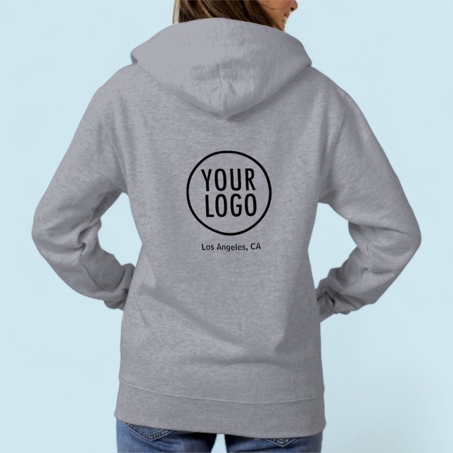 Unisex Grey Sweat - shirt à capuche Sweatshirt Log (MISOOK Women's Grey Hoodie Sweatshirt with Logo)