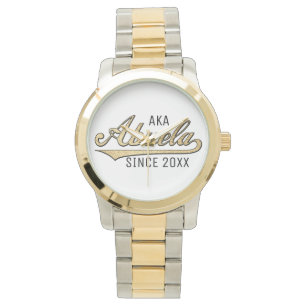 Unisex Surdimensionné Montre Deux Tons Abuela