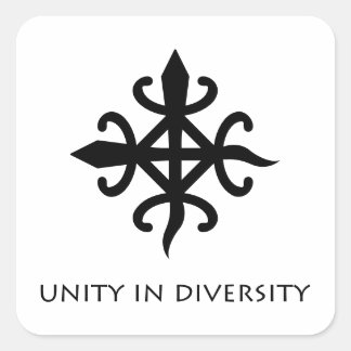 unité dans la diversité Symbole Adinkra Sticker
