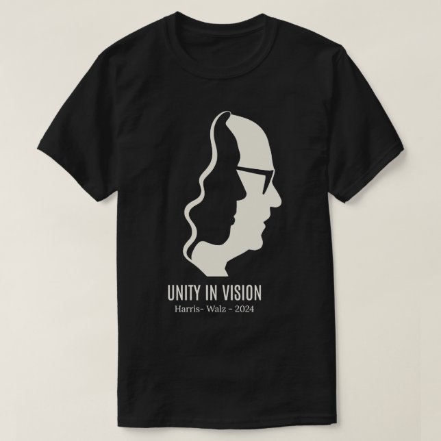 Unité dans Vision Walz 2024 TShirt (Design devant)