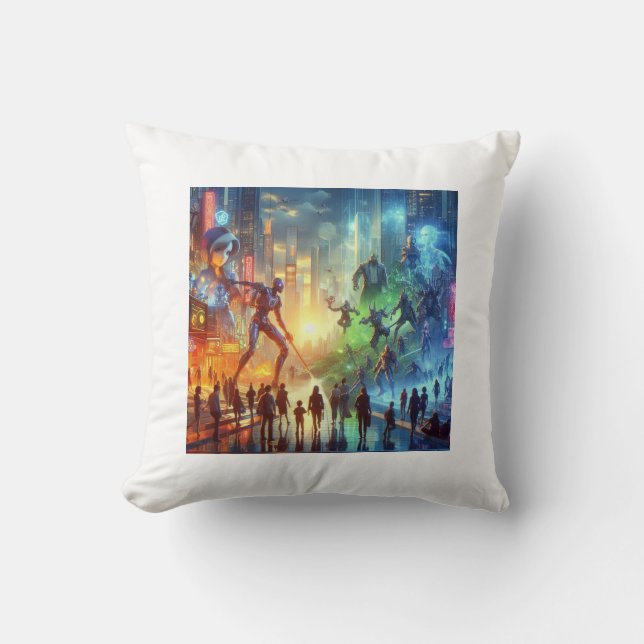 Unité en pixels coussin design de luxe (Recto)