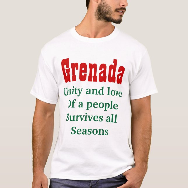 Unité et amour t-shirts Grenade (Devant)