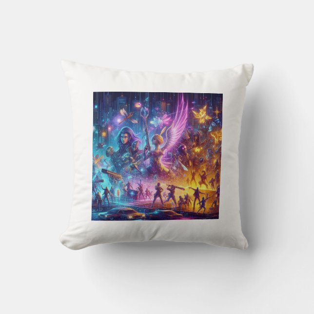 Unité pixels coussin design luxe (Recto)