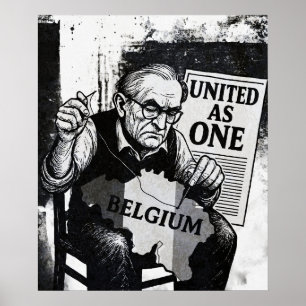 United as One - Poster vintage Belgique