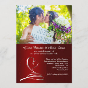 United At Dernier Photo Post Faire-part de mariage