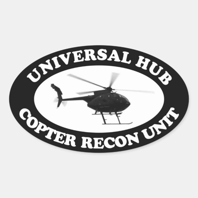 Unités Universal Hub Copter Recon autocollant de s (Devant)
