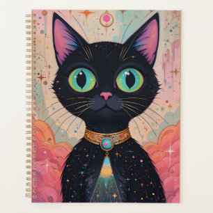 Univers Chat Noir Cosmique Futuriste Atomique