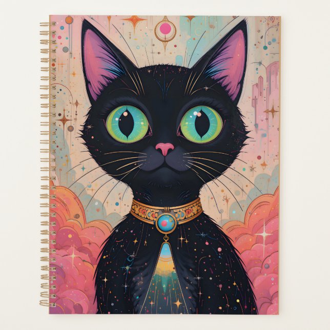 Univers Chat Noir Cosmique Futuriste Atomique (Devant)