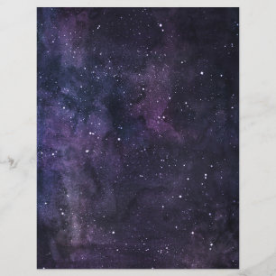 Univers Galaxie Étoiles & Carnet de Découpe Recto-