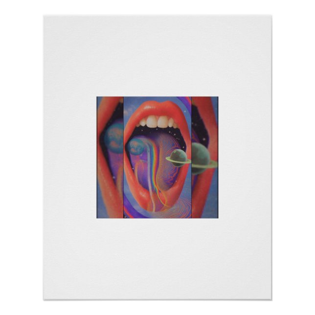 Univers Psychedelique de Champignons Affiche (Devant)