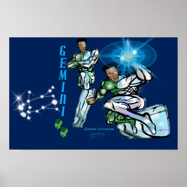 Univers Zodiac - Poster Gemini (Devant)