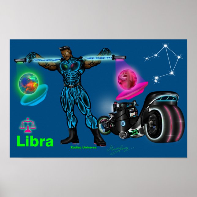 Univers Zodiaque - Affiche Balance (Devant)