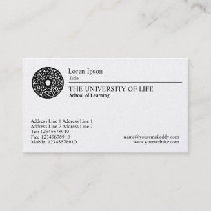 Université de la vie - règle noire - carte d'or