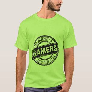 Université grunge de T-shirt de jeu des Gamers
