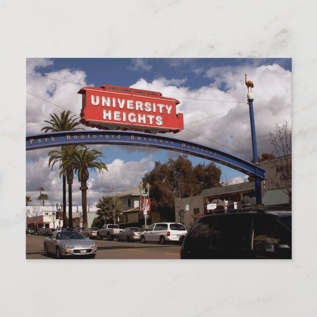 University Heights, San Diego Carte postale (Devant)