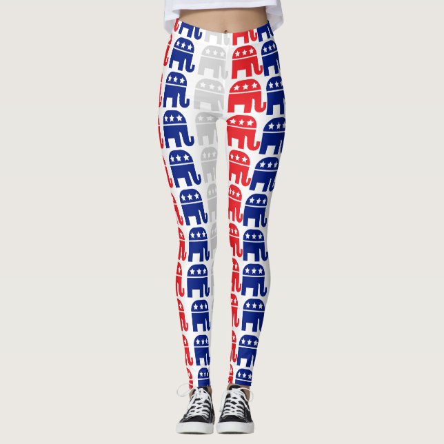 Unleash Your Patriotism: Stunning Leggings  (Devant)