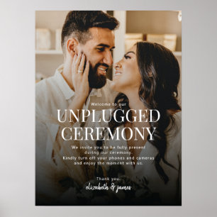 Unplugged Ceremony Photo Mariage Affiche de bienve
